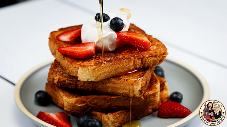 Homemade no egg french toast recipe