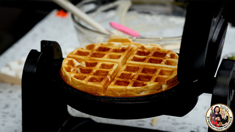 What is the secret of making crispy waffles